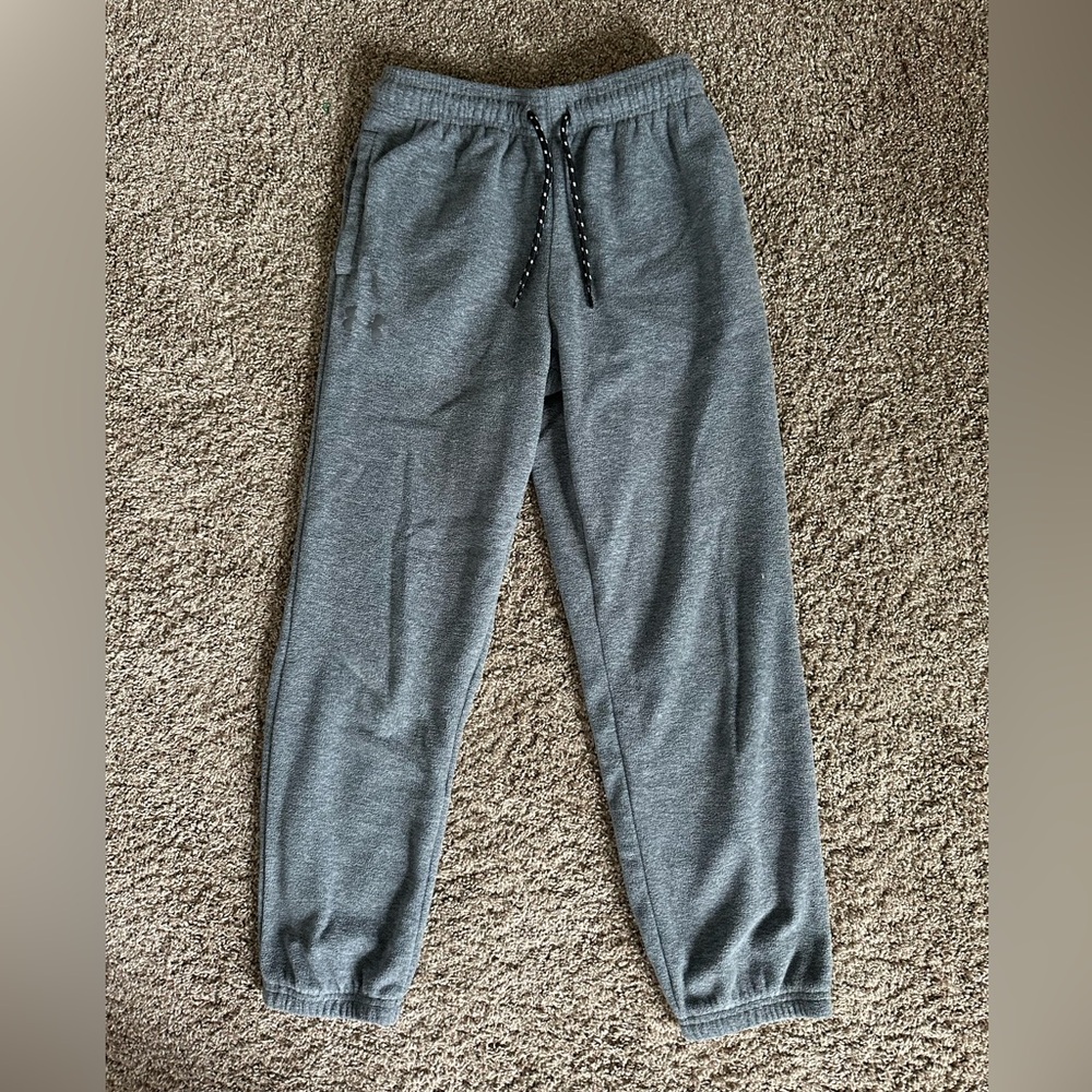 Youth Fleece Under Armour Grey Jogger Sweatpants (M)